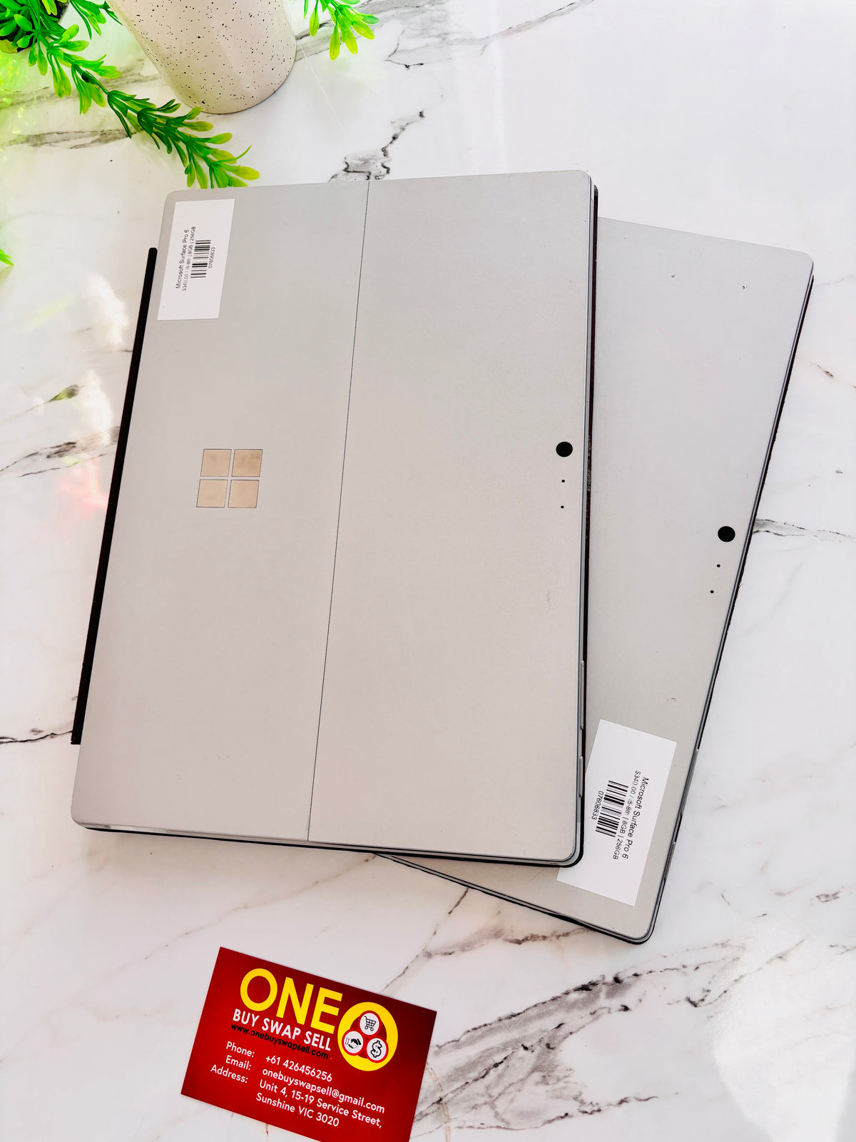 Microsoft Surface Pro 6, 8GB RAM 256GB SSD Win 11P, Core i5-8th Gen