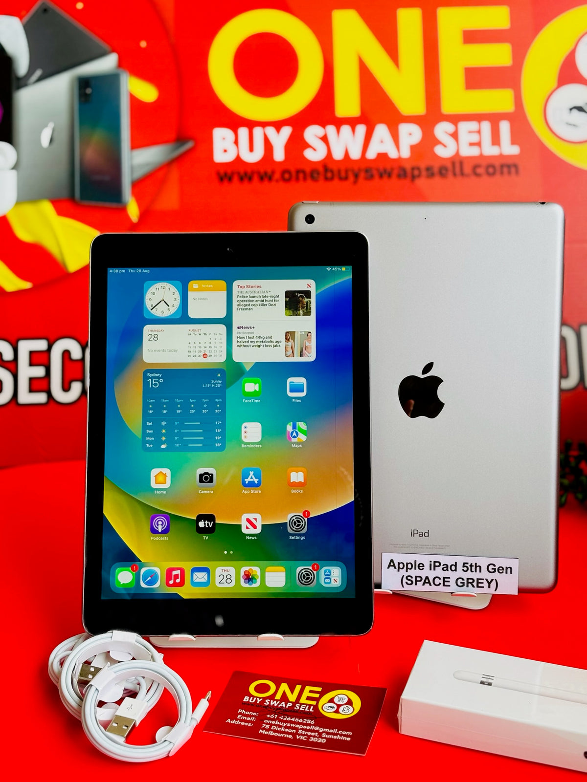 Apple iPad 5th Gen Wifi + Cellular 128gb