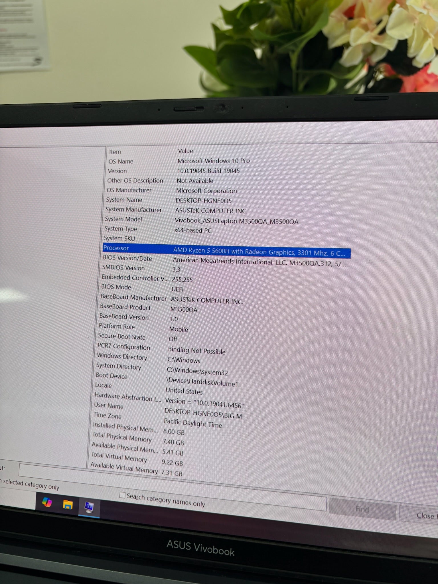 ASUS Vivobook 15 OLED |  Ryzen 5 5600h | 8GB RAM | 512GB