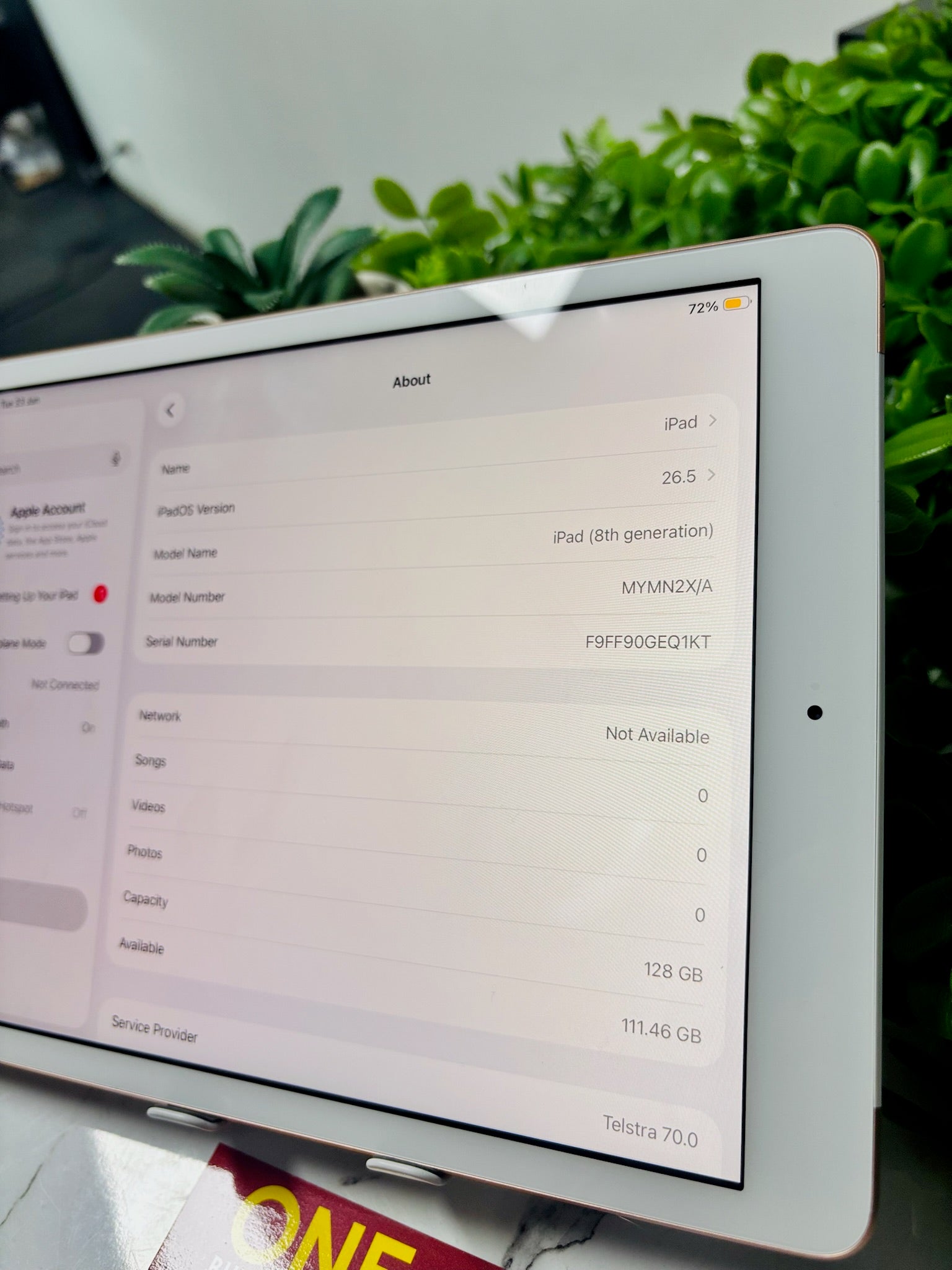 iPad 8th Gen 128GB Wifi + Cellular Rose Gold