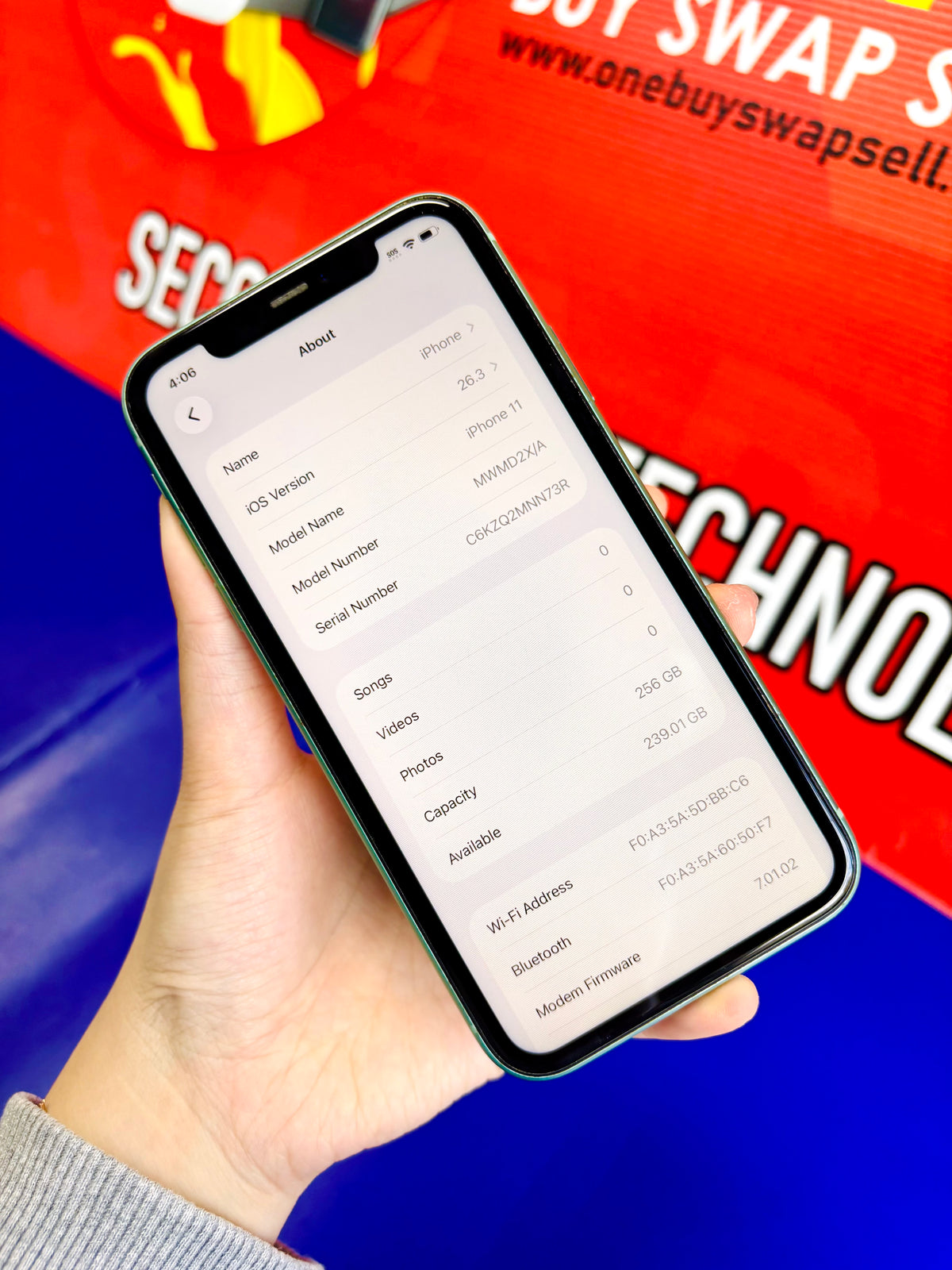 iPhone 11 256GB, Unlocked