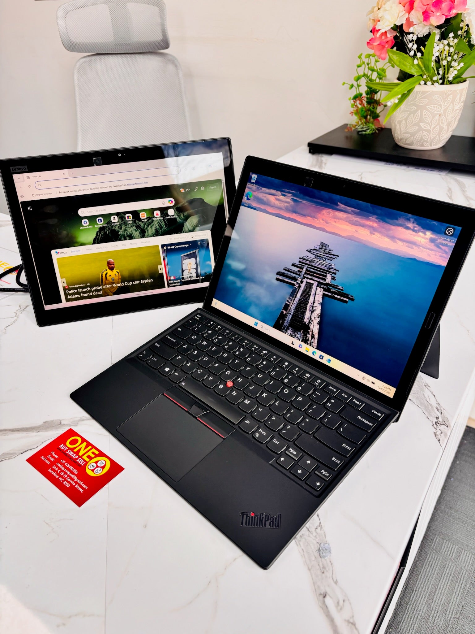 Lenovo ThinkPad X1 Tablet Laptop Gen 3, Intel core i5-8650U 8GB RAM 256GB SSD