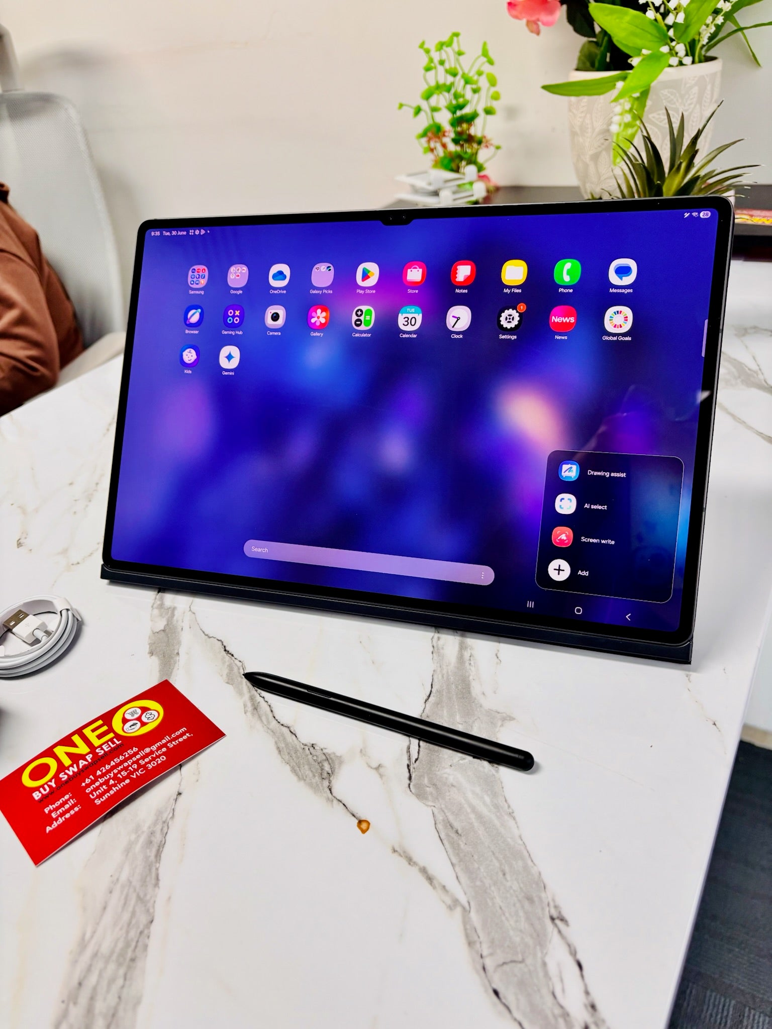 Samsung Galaxy Tab S9 Ultra (256GB) 14.6inch, Wifi + 5G, with Pen, Case included