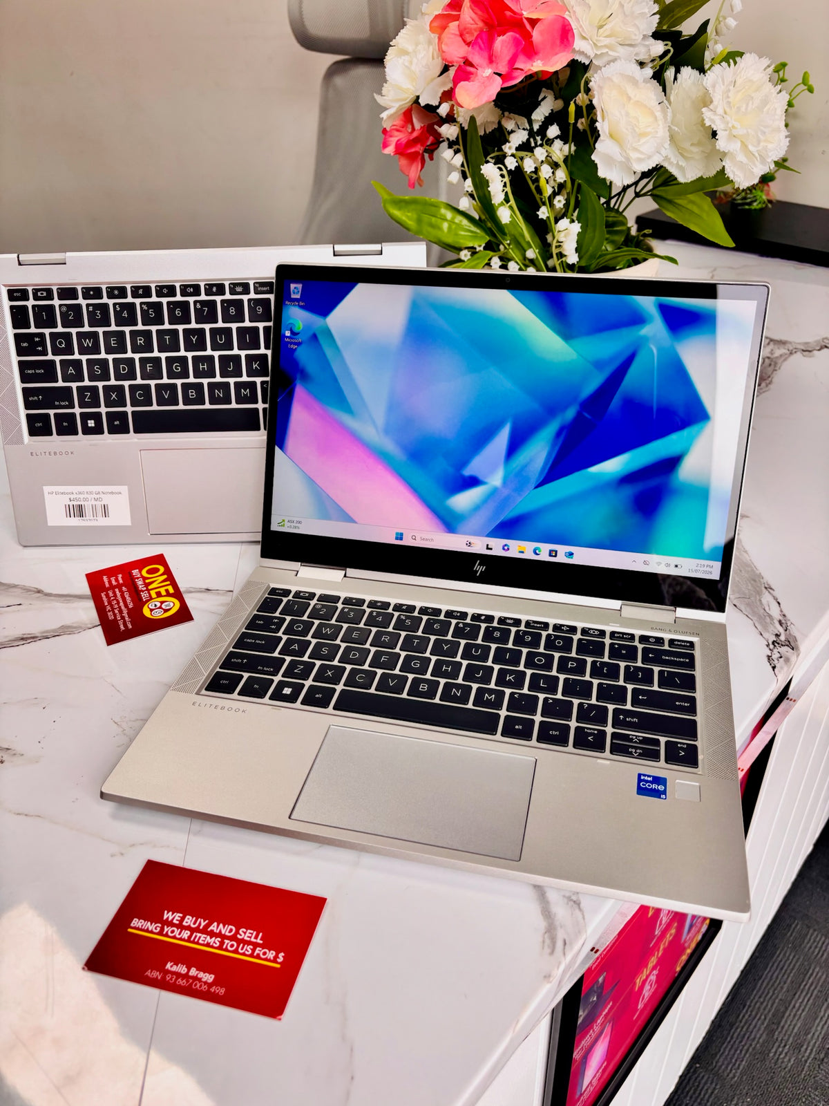 HP EliteBook x360 830 G8 i5-11th Gen 16gbRAM/256gb TOUCH