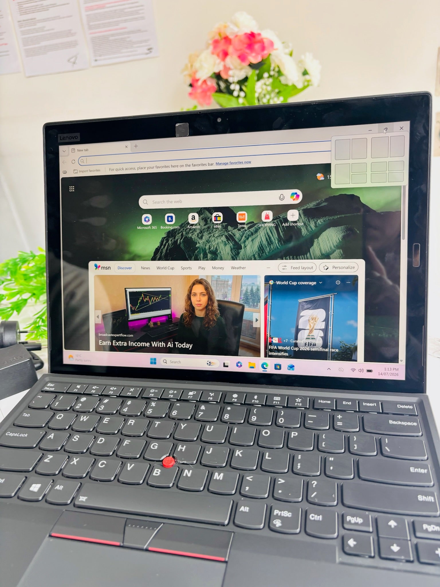Lenovo ThinkPad X1 Tablet Laptop Gen 3, Intel core i5-8650U 8GB RAM 256GB SSD