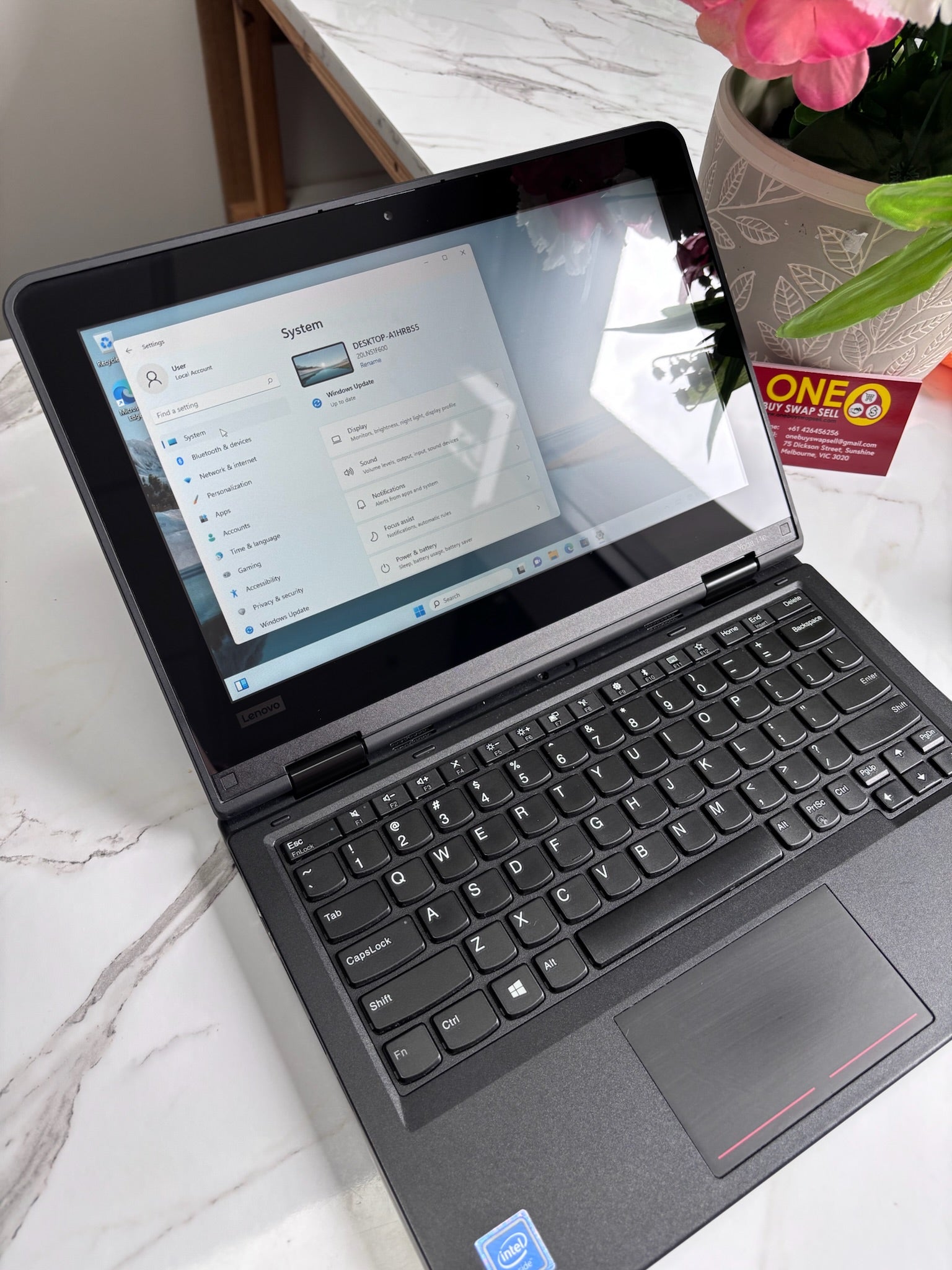 Lenovo ThinkPad Yoga 11e Gen 6 2-in-1 Laptop m3 8100Y 8GB RAM 256GB SSD Win11
