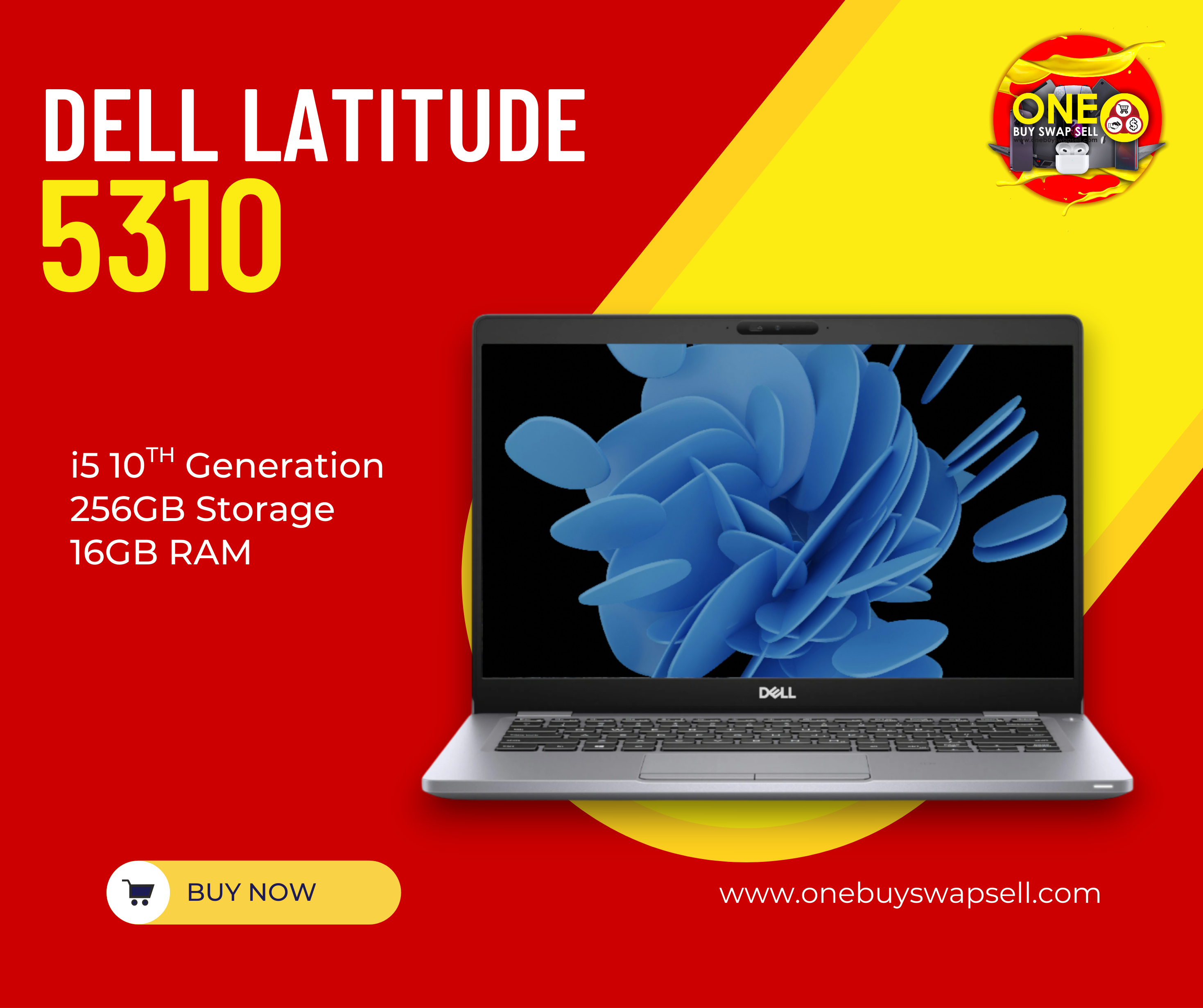 Dell Lattitude 5310 | i5-10th Gen | 16GB | 256GB | MD