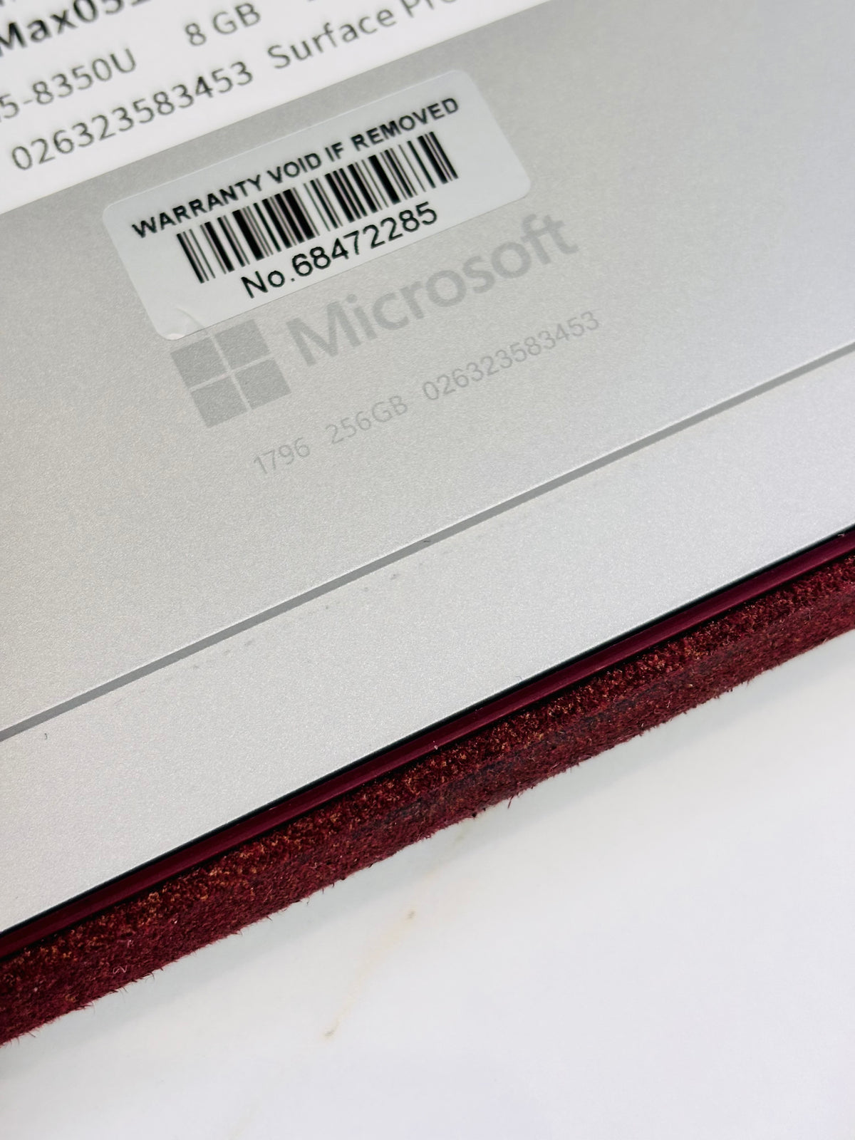Microsoft Surface Pro 6, 8GB RAM 256GB SSD Win 11P, Core i5-8th Gen