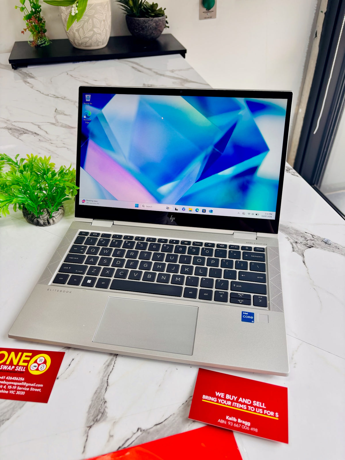 HP EliteBook x360 830 G8 i5-11th Gen 16gbRAM/256gb TOUCH