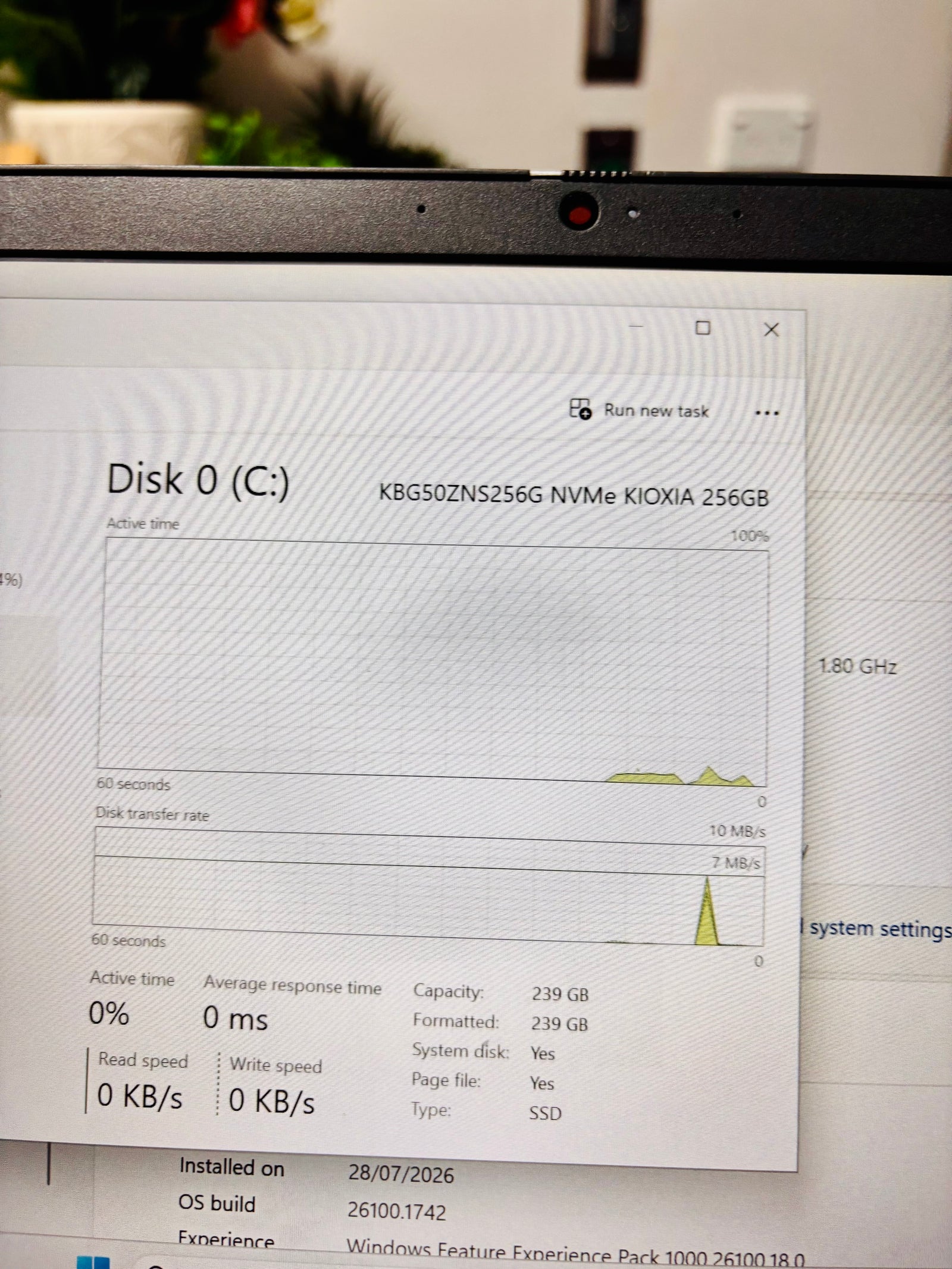 Dell Latitude 5320, Core i7-1185G7 @3.00GHz, 16GB RAM 256GB SSD, Batt 50%