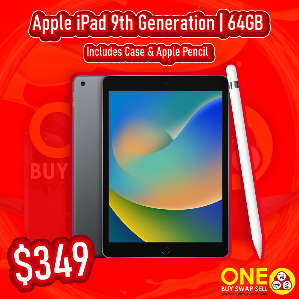 Apple iPad 9th Generation Combo + Apple Pencil & Case (Firm)