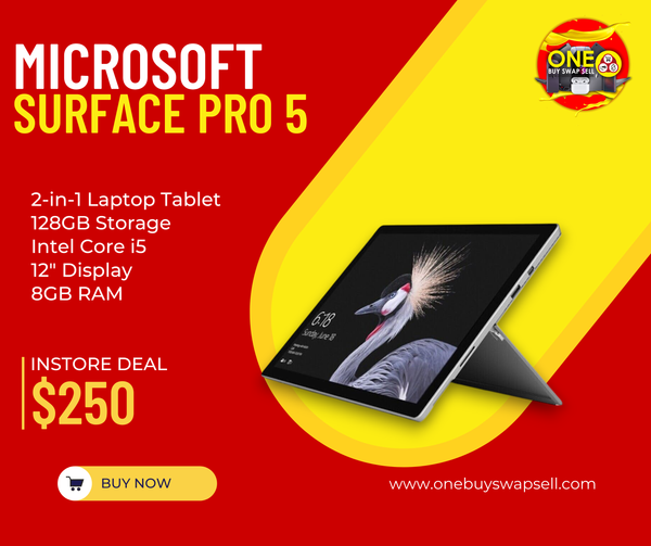 Surface Pro 5th Gen  | i5-7300u | 8GB | 256GB | MD